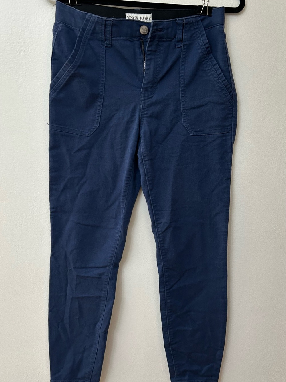 Navy women Cotton Stretch Pants by Knox Rose size 6
